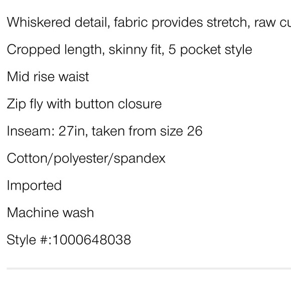 New Free People Skinny Medium Wash Jeans Size 27 - Picture 9 of 10